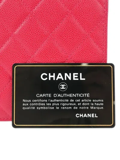 Pre-owned Chanel 2016 Caviar Leather Cross Body Bag In Pink