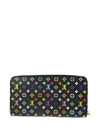 Pre-owned Louis Vuitton X Takashi Murakami 2013 Monogram Multicolour-canvas Wallet In Black