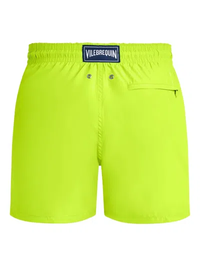 Vilebrequin Mens Lime Moorea Graphic-print Swim Shorts In Yellow