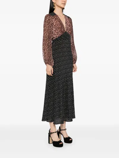 Shop Rixo London Kaila Dress In Brown