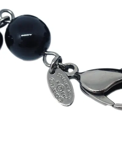 Pre-owned Chanel 2013 Faux-pearl Bracelet In Black