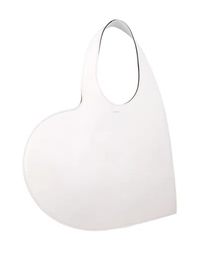 Coperni Heart Shape Tote Bag Handle In White