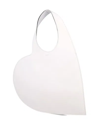 Coperni Heart Shape Tote Bag Handle In White