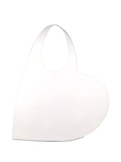 Coperni Heart Shape Tote Bag Handle In White