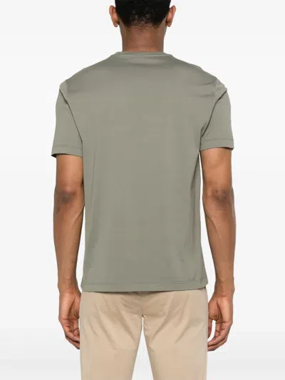 Roberto Collina Round Neck Short Sleeve T-shirt In Green
