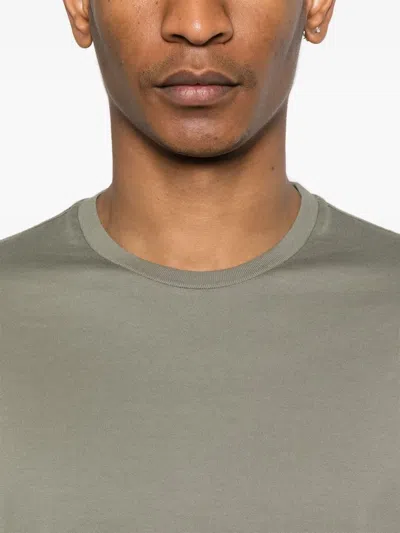 Roberto Collina Round Neck Short Sleeve T-shirt In Green