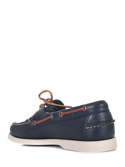 Sebago Moccasins In Hammered Leather