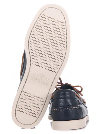 Sebago Moccasins In Hammered Leather