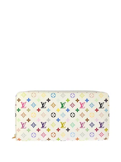 Pre-owned Louis Vuitton X Takashi Murakami 2012 Monogram Multicolour-canvas Wallet In White