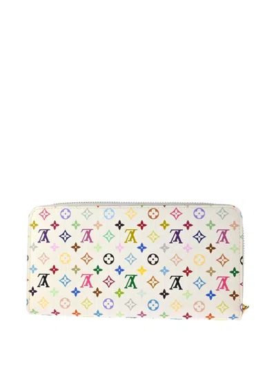 Pre-owned Louis Vuitton X Takashi Murakami 2012 Monogram Multicolour-canvas Wallet In White