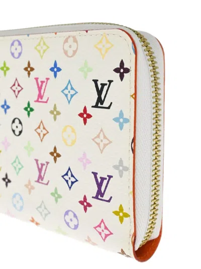Pre-owned Louis Vuitton X Takashi Murakami 2012 Monogram Multicolour-canvas Wallet In White