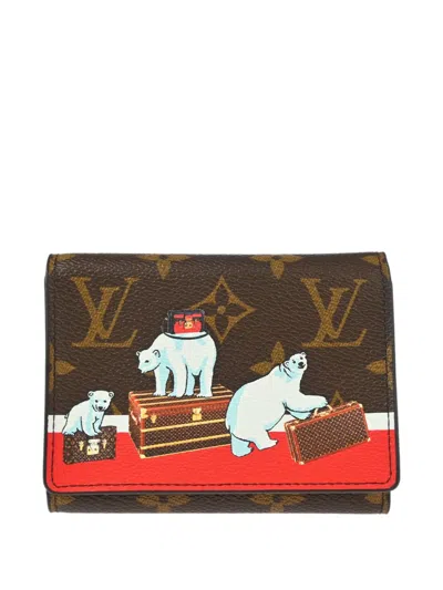 Pre-owned Louis Vuitton 2017 Monogram Polar Bear Wallet In Brown
