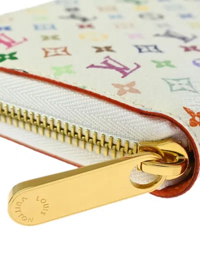 Pre-owned Louis Vuitton X Takashi Murakami 2012 Monogram Multicolour-canvas Wallet In White