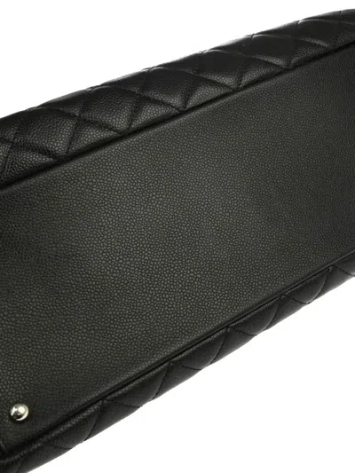 Pre-owned Chanel 2012 Xl Grand Shopping Tote Bag In Black