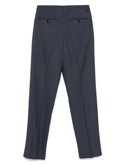 Lardini Pleated Chinos In Blue