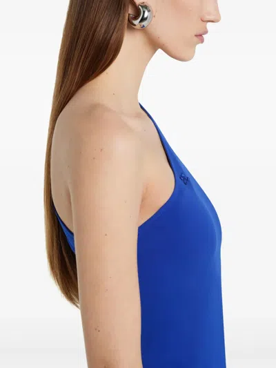 Courrèges Infinity Midi Dress In Blue
