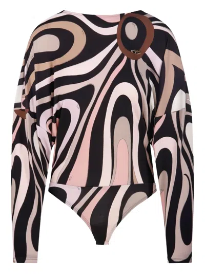 MARMO 印花连体紧身衣