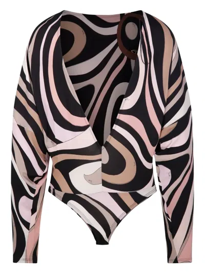 MARMO 印花连体紧身衣