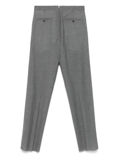 Pt Torino Virgin-wool Trousers In Grey