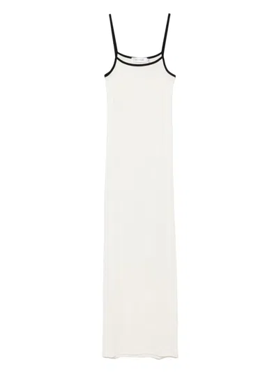 Aya Muse Jersey Midi Dress In White