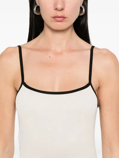 Aya Muse Jersey Midi Dress In White