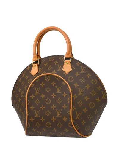 Pre-owned Louis Vuitton 1997 Monogram Ellipse Mm Tote Bag In Brown