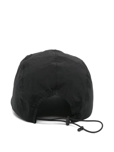C.p. Company Logo-embroidered Baseball Cap In Black
