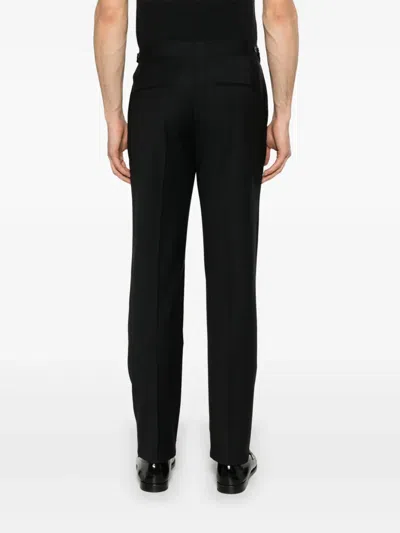 Tagliatore Pleat-detailed Trousers In Black