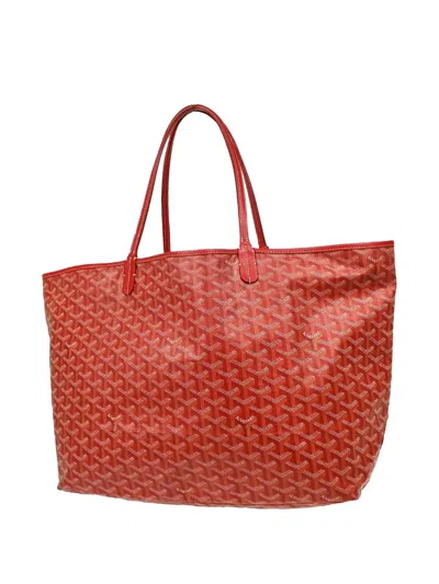 Pre-owned Goyard 2018 St. Louis Gm Tote Bag In Red