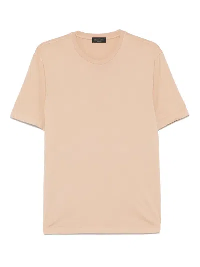 Roberto Collina Raw-cut-edge T-shirt In Neutrals