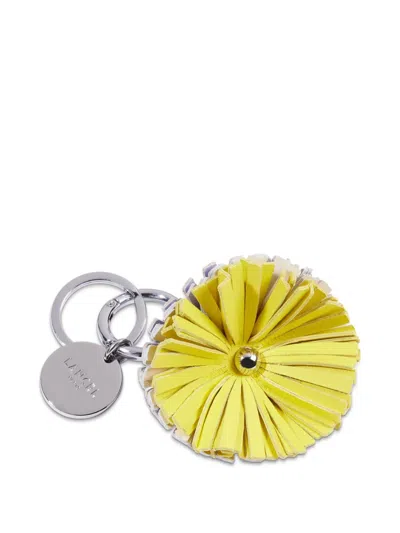 Lancel Tutti Fleuri Keyring In Silver