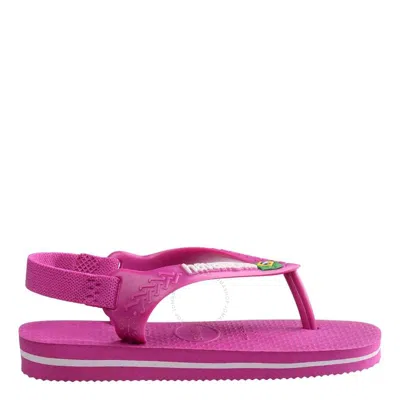 Havaianas Baby Brazil Logo Flip Flop Sandals In Pink