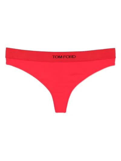 Tom Ford Signature Thong In Red