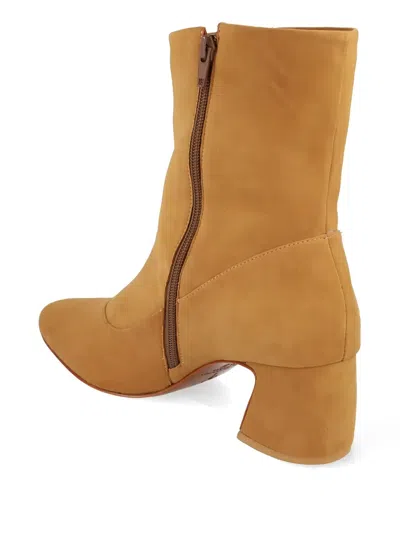 Blue Bird Shoes Block-heel Ankle Boots In Brown