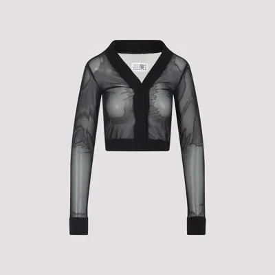 Mm6 Maison Margiela Mm6 By Maison Margiela Black Long Sleeves Top In Black