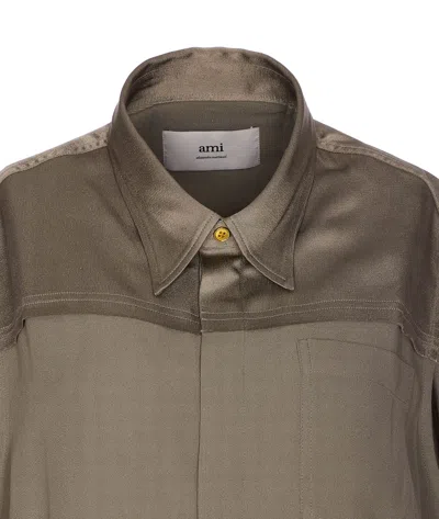Ami Alexandre Mattiussi Ami Paris Shirts In Green