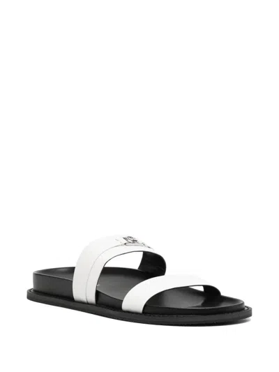 Michael Kors Mandy Leather Sandal In White