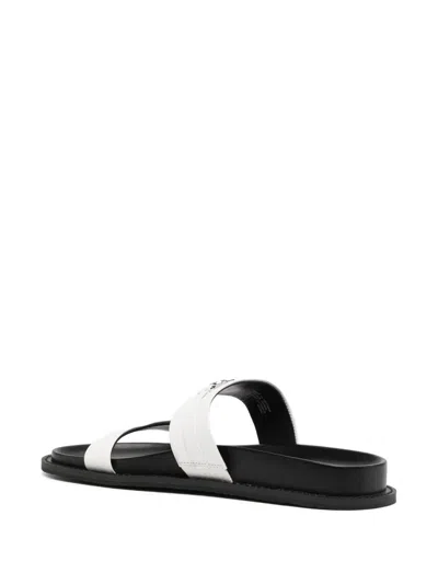 Michael Kors Mandy Leather Sandal In White