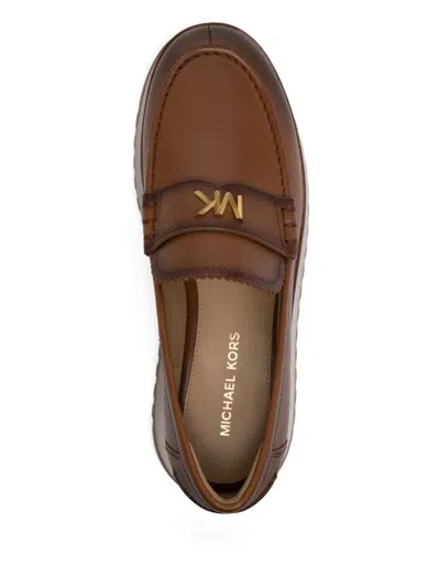 Michael Kors Indy Burnished Loafer In Brown
