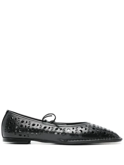 Alohas Sway Slit Ballet Flats In Black