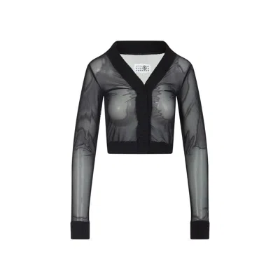 Mm6 Maison Margiela Mm6 By Maison Margiela Black Long Sleeves Top In Black
