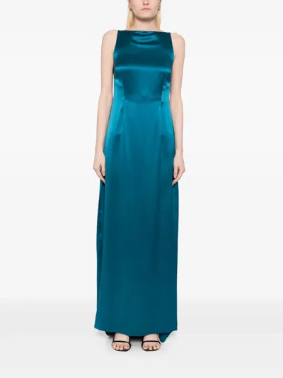 Kiki De Montparnasse Soie Gown In Blue