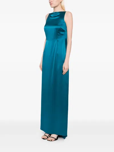 Kiki De Montparnasse Soie Gown In Blue