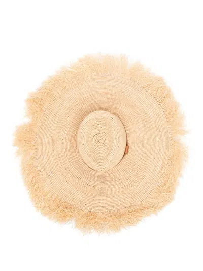 Dsquared2 Women Raffia Hat In Neutrals