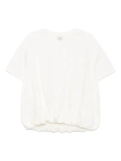 Goen J Short-sleeve Cotton Top In White