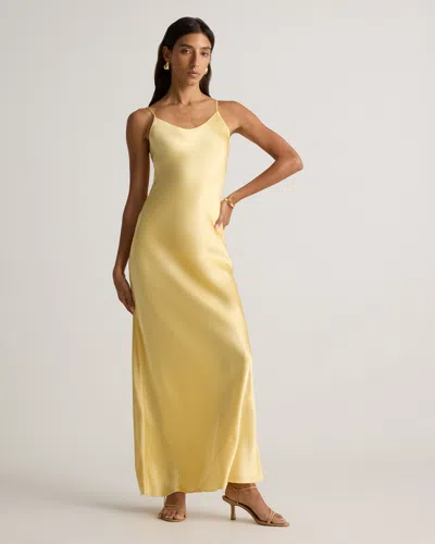 Quince Women's Maxi Slip Dress In Butter Yellow