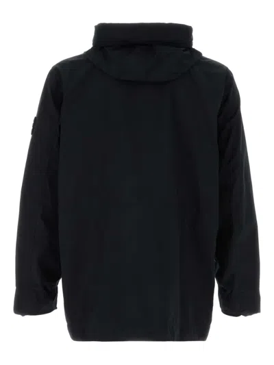 Stone Island Men's Midnight Polyester Jacket In Blue