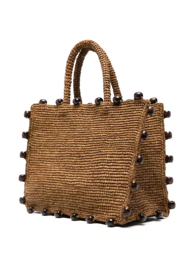 Mc2 Saint Barth Colette Tote Bag In Brown