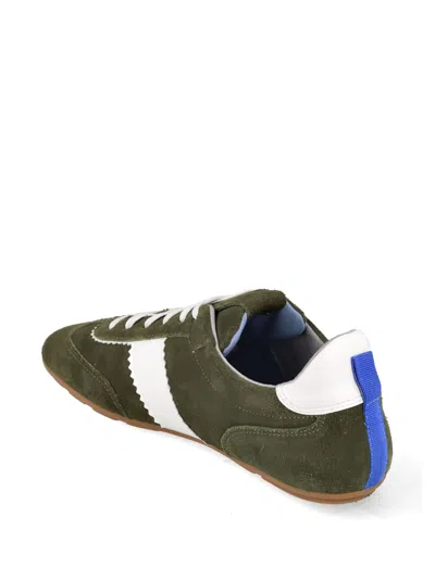Blue Bird Shoes Suede Sneakers In Green