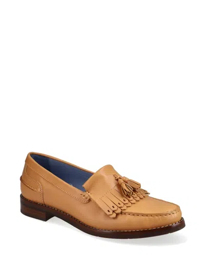 Blue Bird Shoes Fringed Loafers In Brown
